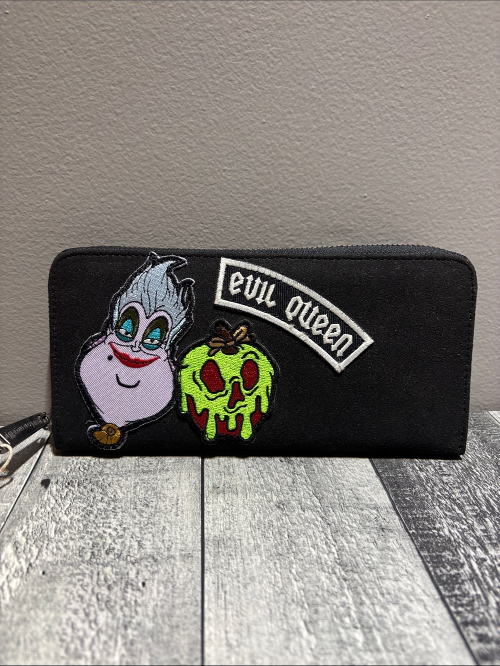 Loungefly Disney Villains Patch Zip Wallet